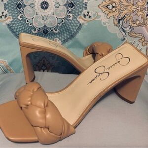 Jessica Simpson Tan Braided Sandals